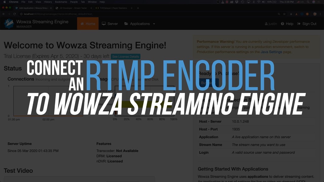 wowza media engine